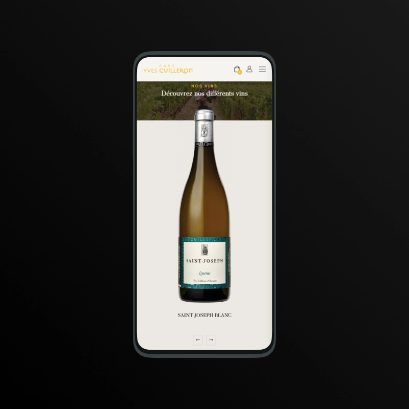 création de site vin achat en ligne